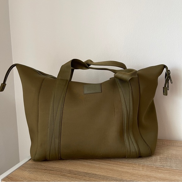 Dagne Dover Handbags - Dagne Dover large duffle bag green overnight travel